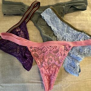 Victoria's Secret thongs bundle of 4